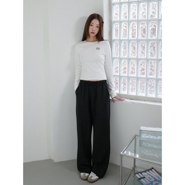 레이스 포인트 크롭 티셔츠 [3color]