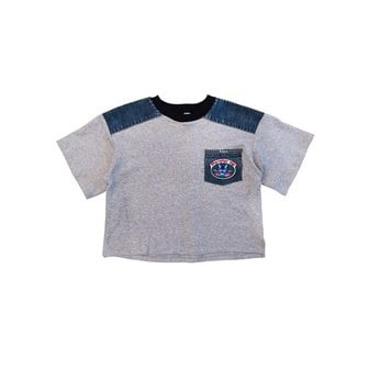 젯콜리코 DENIM SHOULDER T-SHIRT