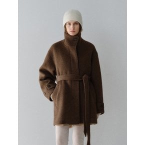 TFW YAK WOOL HIGH NECK HALF COAT_2COLORS