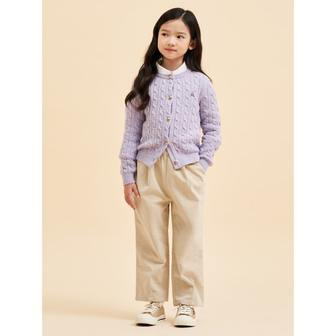 빈폴키즈 *SSG몰특가*[BEANPOLE KIDS] 여아 코듀로이 맘핏 팬츠  아이보리 (BI3821G010)