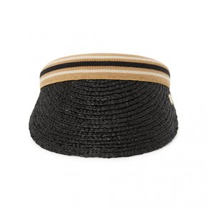 비앙카 8 스트라이프 여성 바이저 HAT52203 CHARCOAL BLACK STRIPE