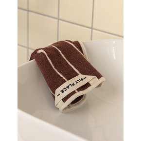 핸드 타올 Hand Towel (Brown Ivory)