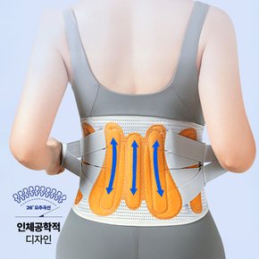 허리 보호대 복대 허리교정 밴드 요추 지지대 이중압박 EZ