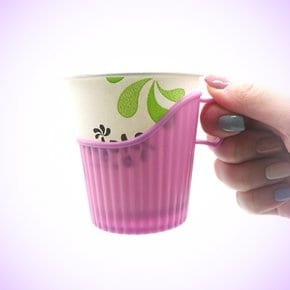 종이컵 손잡이 홀더 믹스커피 미용실 고깃집 식당 음식점