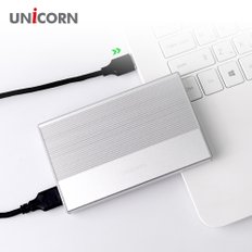 USB3.1 SSD HDD 2.5인치 외장하드케이스 알루미늄 슬라이드조립 HDD-600VA