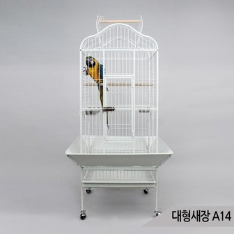 올블루 대형새장 앵무새 케이지 날림장 이동식새장 철제 A14