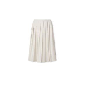 Frankly Angel Point Pleats Skirt - White