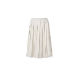 프랭클리슬리핑 Frankly Angel Point Pleats Skirt - White