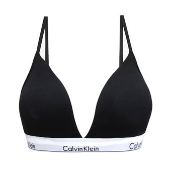 Calvin Klein 캘빈클라인 언더웨어 CK 여성 모던 코튼 트라이앵글 브라렛 속옷 블랙 QF5650-001