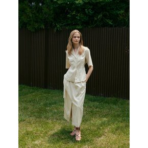 22Summer Anorak Belted Skirt (Cream)