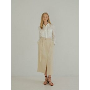 22Summer Anorak Belted Skirt (Cream)