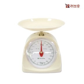 러브송 주부저울 2kg 아날로그주방저울