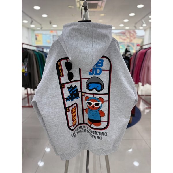 [여주점] 뒷면 선글베어후드티셔츠JGET30904