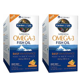 가든오브라이프 오메가3 피쉬오일 Omega 60정 2개