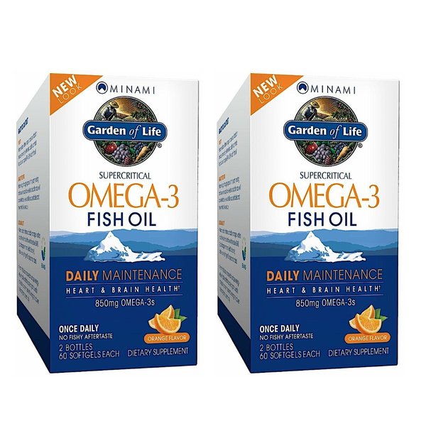 가든오브라이프 오메가3 피쉬오일 Omega 60정 2개