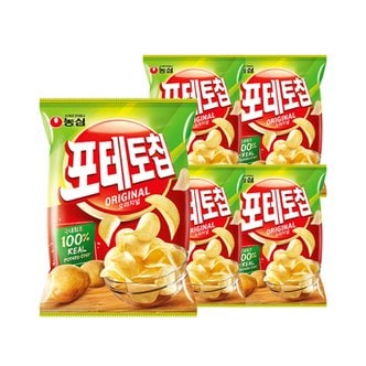 너만아는과자점 농심 포테토칩 오리지널 125g x 5개 / 감자칩 스낵