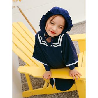 빈폴키즈 *쇼익특가**시즌오프30%*[BEANPOLE KIDS] 테리 후드형 판초  네이비 (BI4471G07R)