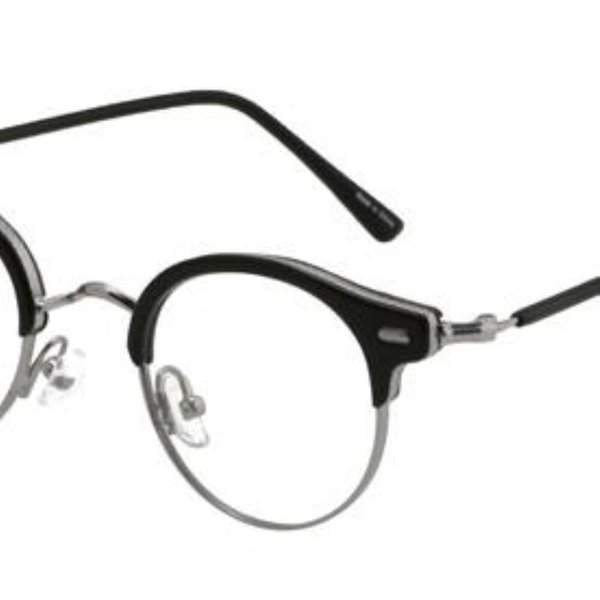 [옷자락] 남녀공용 긱시크 블랙 그레이 하금테 반뿔테 안경테