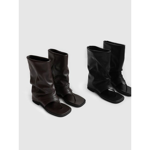 델리오 스퀘어 부츠 샌들 (3cm)