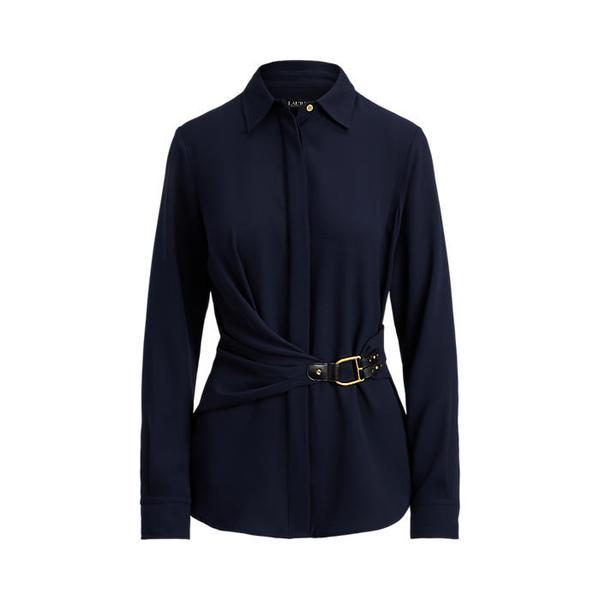 버클 트림 조젯 블라우스(WMLRSHTS6820522410)