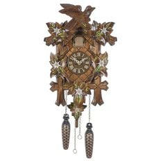  독일 뻐꾸기 시계 괘종시계 German Cuckoo Clock 쿼츠-movement Carved-Style 14.00 inch - Auth
