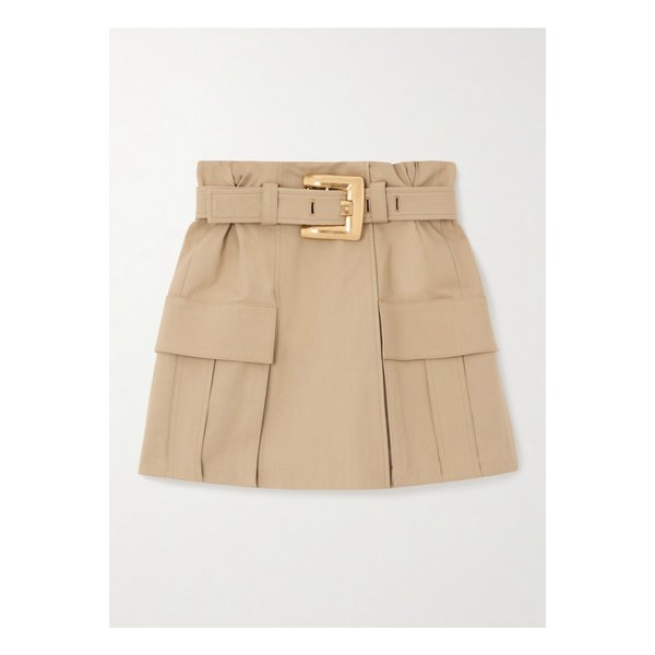 벨트 코튼 개버딘 미니 스커트 베이지 46376663162844106