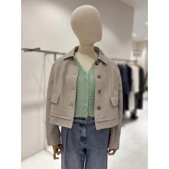 온앤온 [부산점] 밑단 레이어드 페이크레더 점퍼 (NJL6SM298)