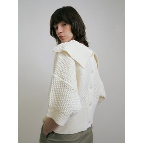 TWO WAY WAFFLE CARDIGAN (3COLOR)