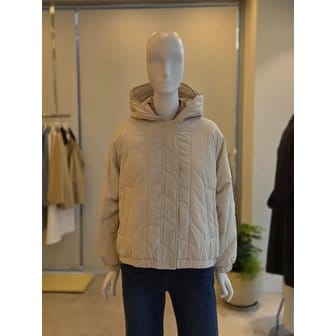 더아이잗 [여주점] [더 아이잗] 여성 퀼팅 래글런 후드 패딩 점퍼(IS2M2PD761)