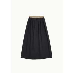 베이스레인지 26FW Moy Skirt, Black Khaki