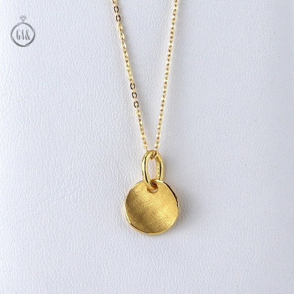 [가앤] 24k순금 무광 원형 코인 목걸이3.75g