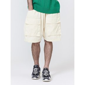 CB DOUBLE CARGO SHORTS (IVORY)