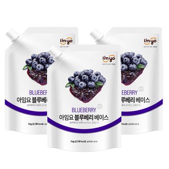  아임요 과일베이스 블루베리 1kg 3개세트