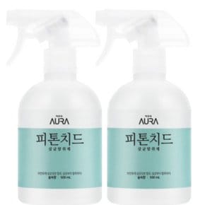 아우라 섬유탈취제 피톤치드 500ml 숲속향 x 2개