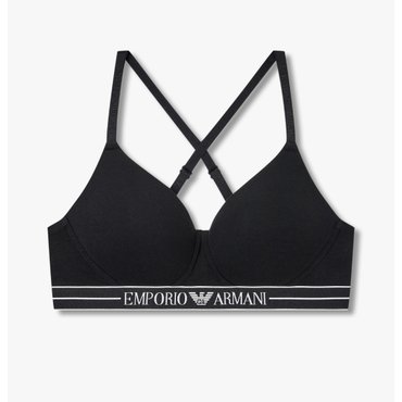 EMPORIO ARMANI 여성 라인 밴딩 패디드 소프트 컨투어 브라 (0825181520)