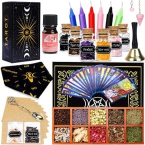 미국 신년 타로카드 YixangDD Witchcraft Supplies Kits Witch Stuff Spell kit with Tarot Card