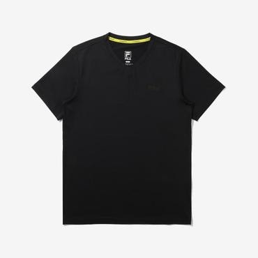 휠라 기능성 V넥 카라 반팔 티셔츠 (FS2RSE2220M_BLK)