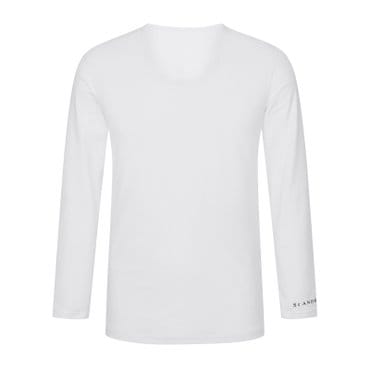 세인트앤드류스 남성 로고 포인트 UV 메쉬 U넥 긴팔 티셔츠 (811C2TS012WH)