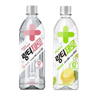  링티제로 복숭아 500ml 12입 + 링티제로 레몬라임 500ml 12입