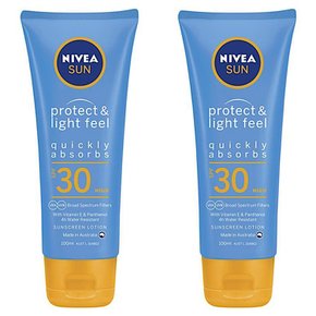 니베아 썬 프로텍트 라이트필 선크림 Nivea Sun SPF 30 100ml 2개