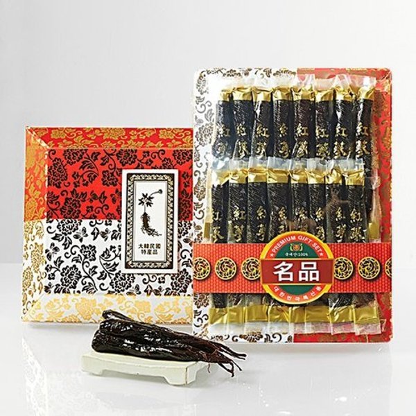 [울몸애] 홍삼정과 한뿌리정과 비단지함(특대) 1.5kg(36-45뿌리)