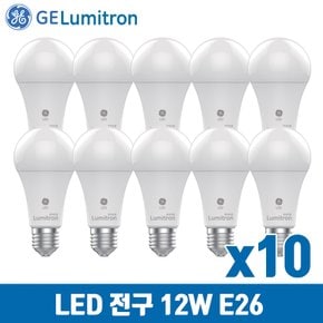GE루미트론 LED 알뜰 전구 12W E26 x 10개