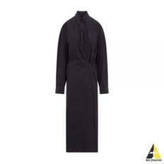 르메르 24 STRAIGHT COLLAR TWISTED DRESS (DR1024 LF445 791) (스트레이트 칼라 트위스