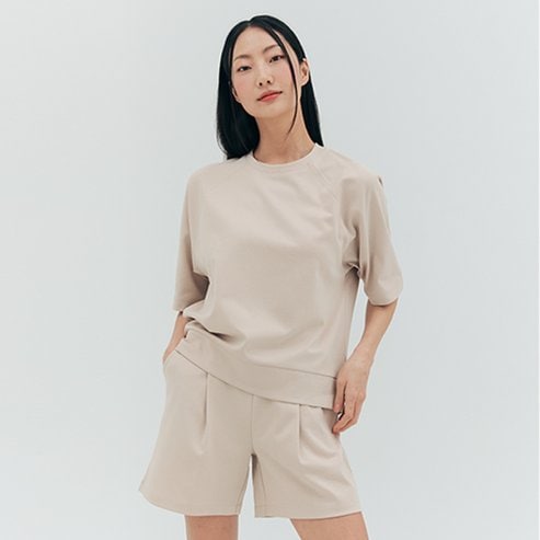 애니바디 ANLA23471 공용 데일리 라운지 세트-라운드 넥