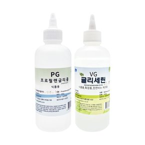 프로필렌글리콜 PG 300g + 식물성 글리세린 VG 350g 비누 슬라임