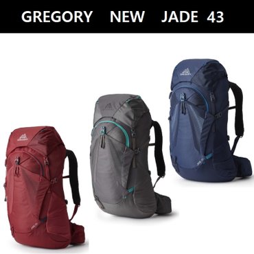 그레고리 배낭 레인커버포함 NEW JADE 43 MIST GREY,MIDNIGHT NAVY,RUBY RED  44J51051