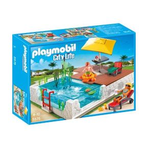 독일 플레이모빌 시티라이프 Playmobil City Life Swimming Pool with Terrace Figures 1434773