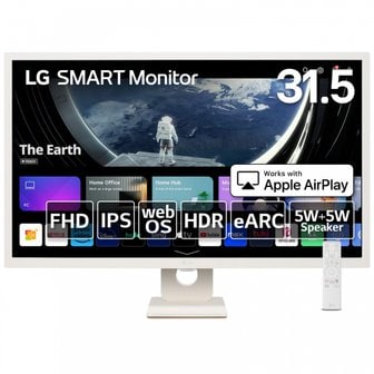  LG  32SR50F-WSMART Monitor  HDwebOSIPSsRGB 99%   5W+5W  AirPlay 2  MiracastUSB Type-A,