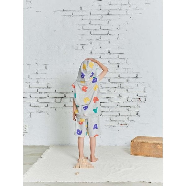 22SUM  면 100 NUCL PATTERN SWEATSHORTS 누클패턴스웻쇼츠