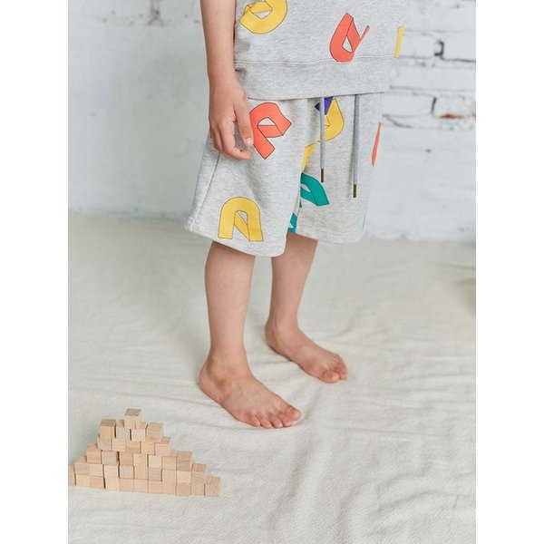 22SUM  면 100 NUCL PATTERN SWEATSHORTS 누클패턴스웻쇼츠
